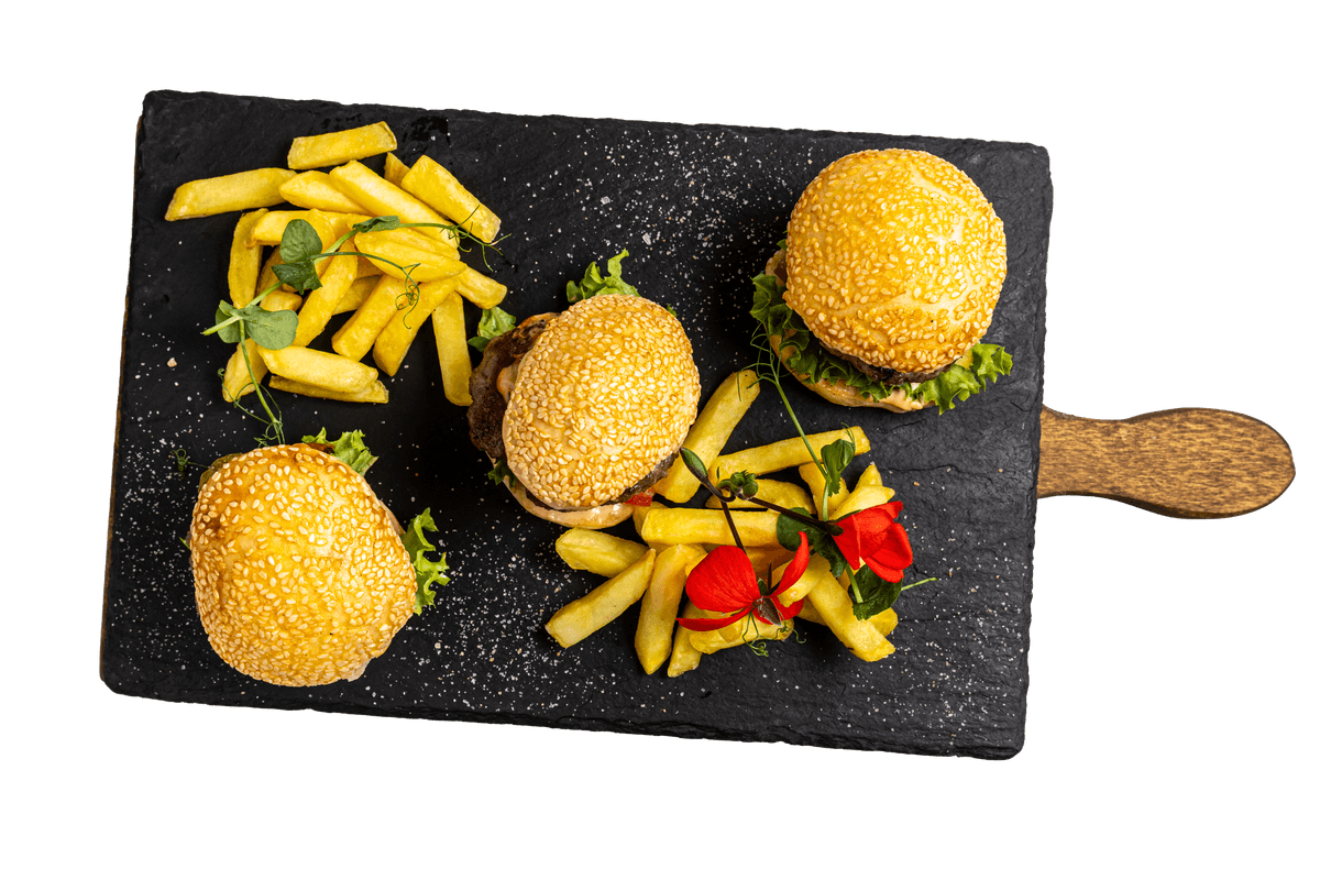3 mini burgera